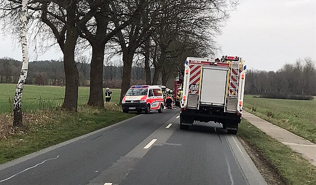 Kirchgellersen Richtung Dachtmissen am Nachmittag des 08.02.2020